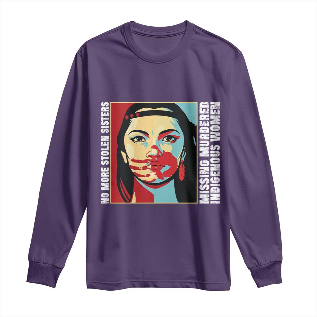 MMIW Awareness Support Long Sleeve Shirt Voices For Stolen Sisters Native American