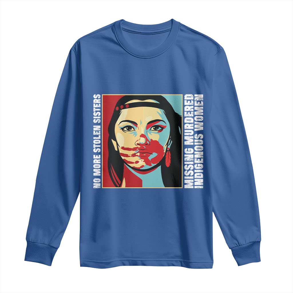 MMIW Awareness Support Long Sleeve Shirt Voices For Stolen Sisters Native American
