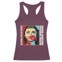 MMIW Awareness Support Racerback Tank Top Voices For Stolen Sisters Native American