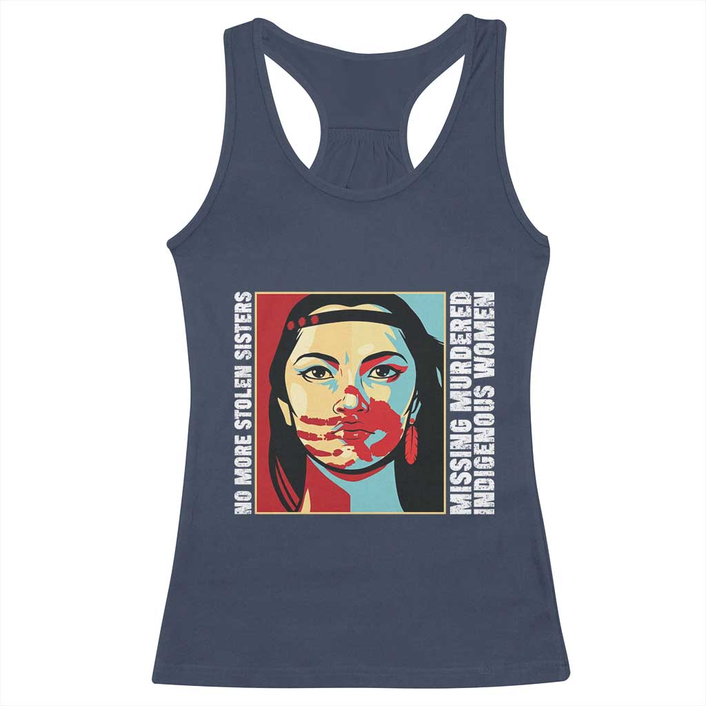 MMIW Awareness Support Racerback Tank Top Voices For Stolen Sisters Native American
