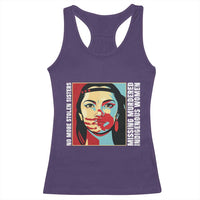MMIW Awareness Support Racerback Tank Top Voices For Stolen Sisters Native American