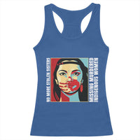 MMIW Awareness Support Racerback Tank Top Voices For Stolen Sisters Native American