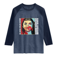 MMIW Awareness Support Raglan Shirt Voices For Stolen Sisters Native American