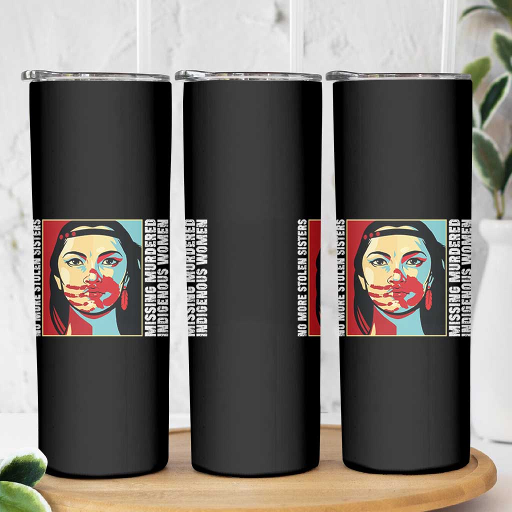 MMIW Awareness Support Skinny Tumbler Voices For Stolen Sisters Native American