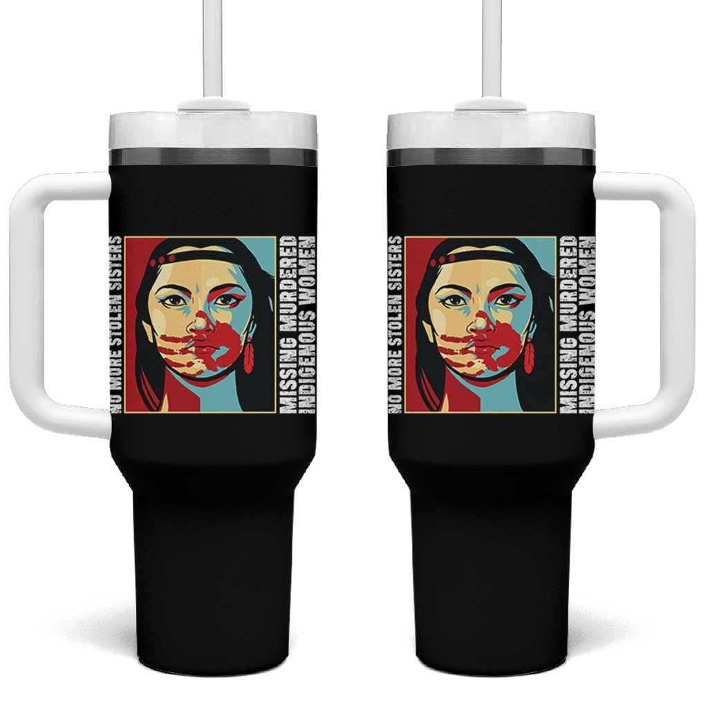 MMIW Awareness Support Tumbler With Handle Voices For Stolen Sisters Native American