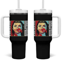 MMIW Awareness Support Tumbler With Handle Voices For Stolen Sisters Native American