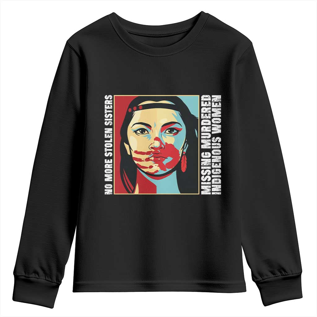 MMIW Awareness Support Youth Sweatshirt Voices For Stolen Sisters Native American