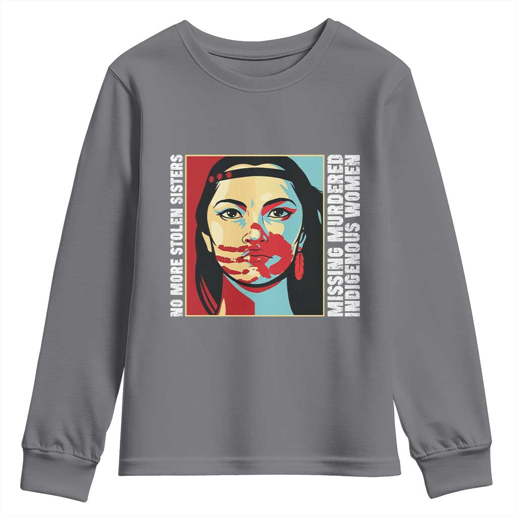 MMIW Awareness Support Youth Sweatshirt Voices For Stolen Sisters Native American