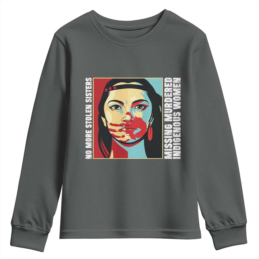 MMIW Awareness Support Youth Sweatshirt Voices For Stolen Sisters Native American