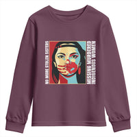 MMIW Awareness Support Youth Sweatshirt Voices For Stolen Sisters Native American