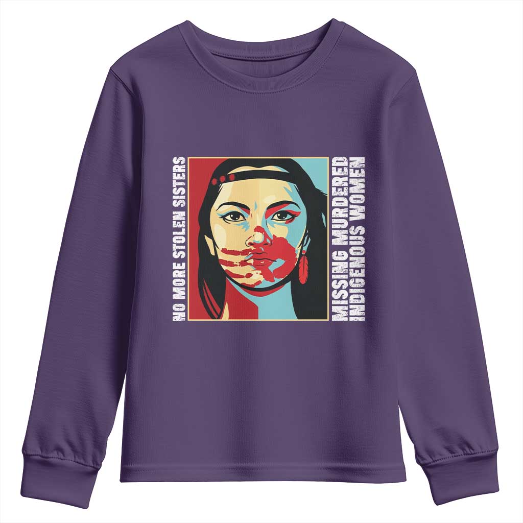 MMIW Awareness Support Youth Sweatshirt Voices For Stolen Sisters Native American