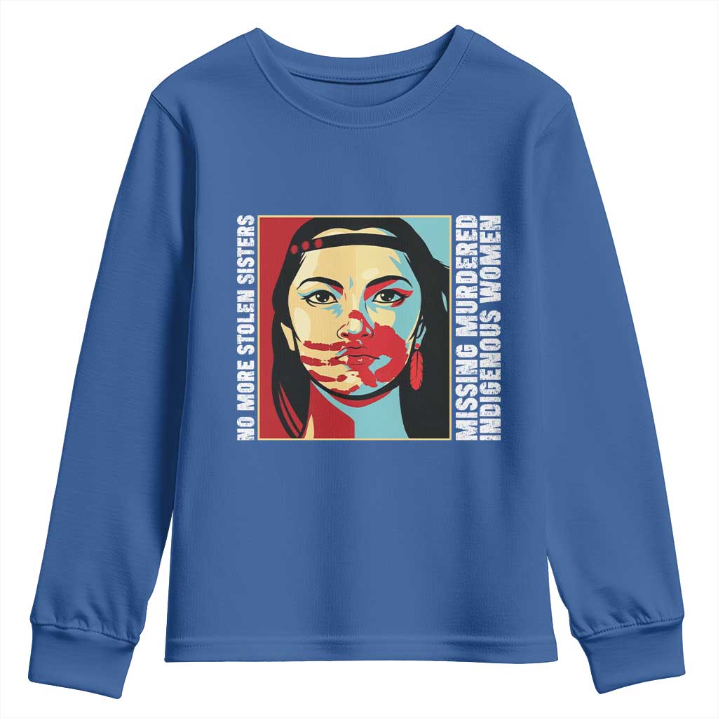 MMIW Awareness Support Youth Sweatshirt Voices For Stolen Sisters Native American