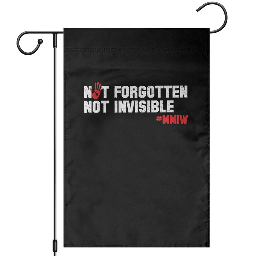 MMIW Awareness Garden Flag Not Forgotten Not Invisible Indigenous Women