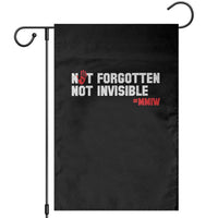 MMIW Awareness Garden Flag Not Forgotten Not Invisible Indigenous Women
