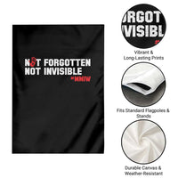 MMIW Awareness Garden Flag Not Forgotten Not Invisible Indigenous Women