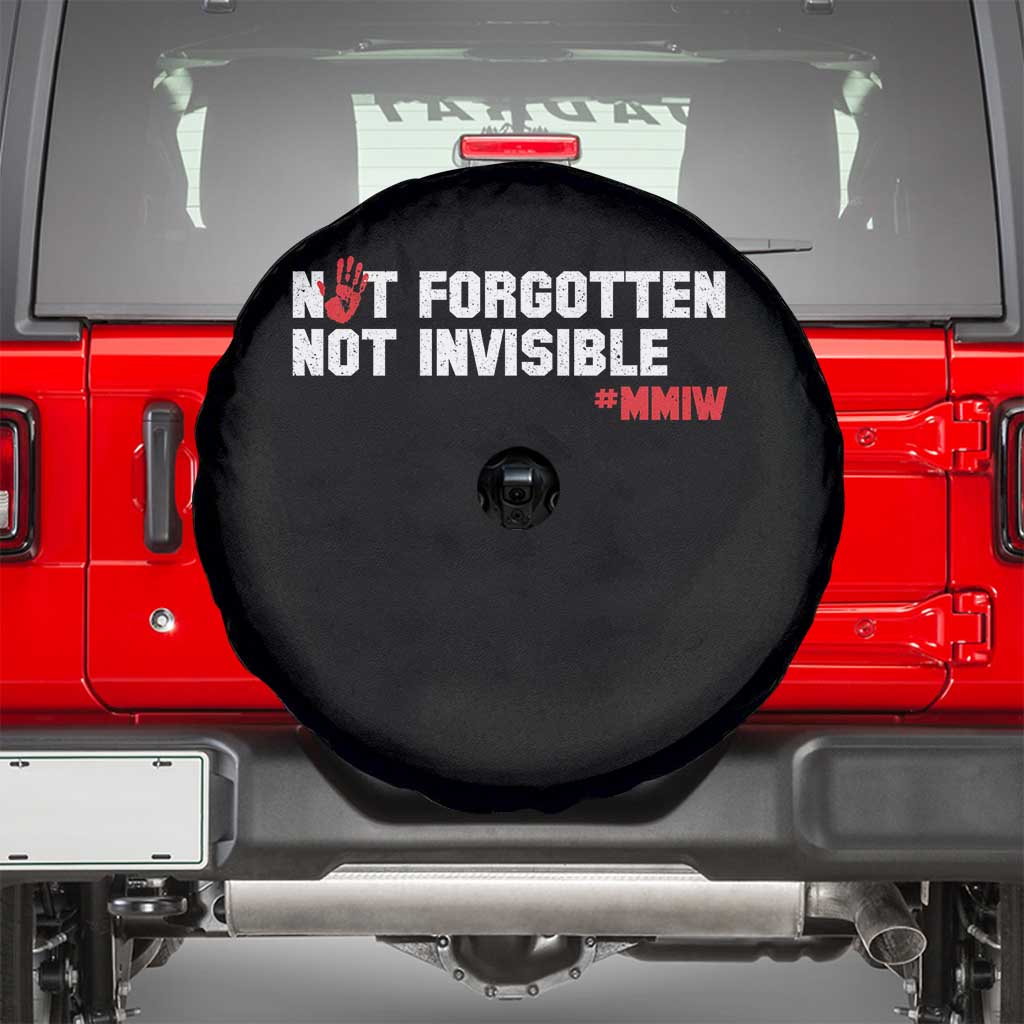 MMIW Awareness Spare Tire Cover Not Forgotten Not Invisible Indigenous Women