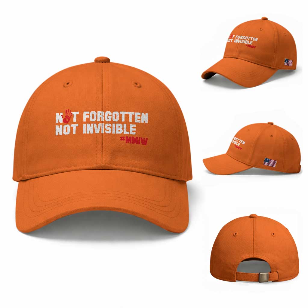 MMIW Awareness Baseball Cap Not Forgotten Not Invisible Indigenous Women