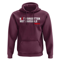 MMIW Awareness Hoodie Not Forgotten Not Invisible Indigenous Women
