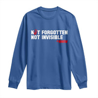 MMIW Awareness Long Sleeve Shirt Not Forgotten Not Invisible Indigenous Women