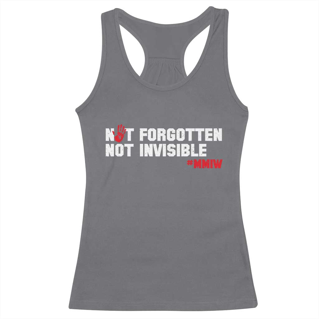 MMIW Awareness Racerback Tank Top Not Forgotten Not Invisible Indigenous Women