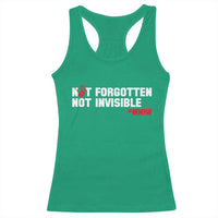 MMIW Awareness Racerback Tank Top Not Forgotten Not Invisible Indigenous Women