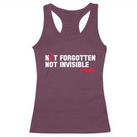 MMIW Awareness Racerback Tank Top Not Forgotten Not Invisible Indigenous Women