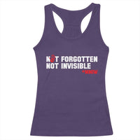 MMIW Awareness Racerback Tank Top Not Forgotten Not Invisible Indigenous Women