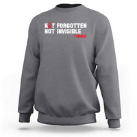 MMIW Awareness Sweatshirt Not Forgotten Not Invisible Indigenous Women