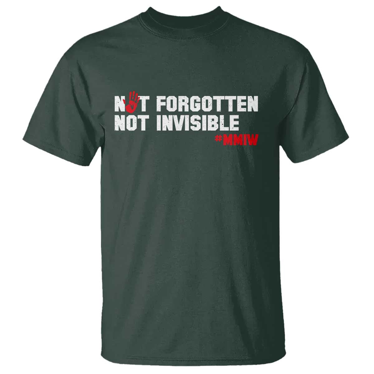 MMIW Awareness T Shirt Not Forgotten Not Invisible Indigenous Women