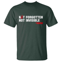 MMIW Awareness T Shirt Not Forgotten Not Invisible Indigenous Women
