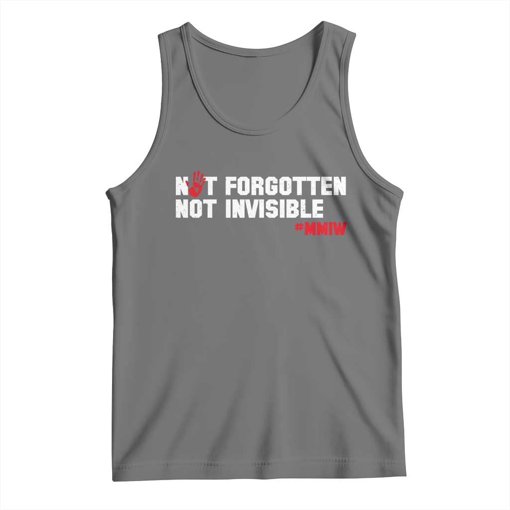 MMIW Awareness Tank Top Not Forgotten Not Invisible Indigenous Women