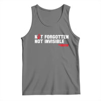 MMIW Awareness Tank Top Not Forgotten Not Invisible Indigenous Women