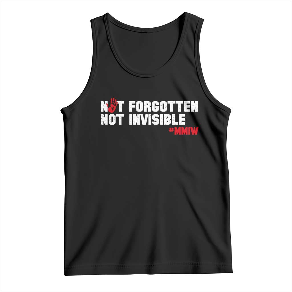 MMIW Awareness Tank Top Not Forgotten Not Invisible Indigenous Women