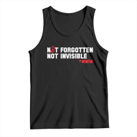 MMIW Awareness Tank Top Not Forgotten Not Invisible Indigenous Women