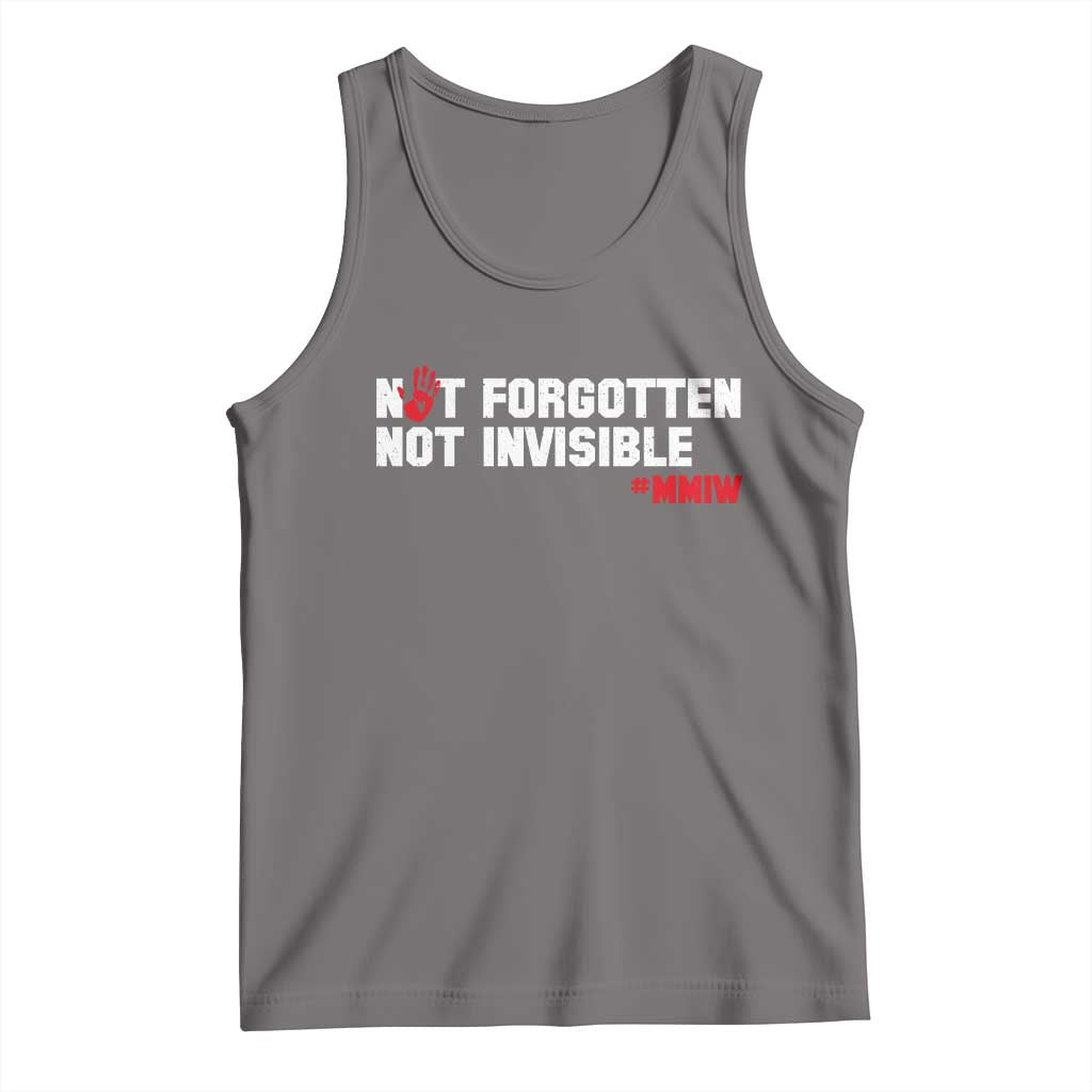 MMIW Awareness Tank Top Not Forgotten Not Invisible Indigenous Women