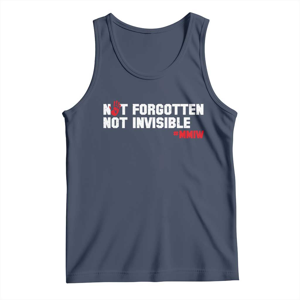 MMIW Awareness Tank Top Not Forgotten Not Invisible Indigenous Women