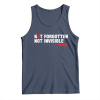 MMIW Awareness Tank Top Not Forgotten Not Invisible Indigenous Women