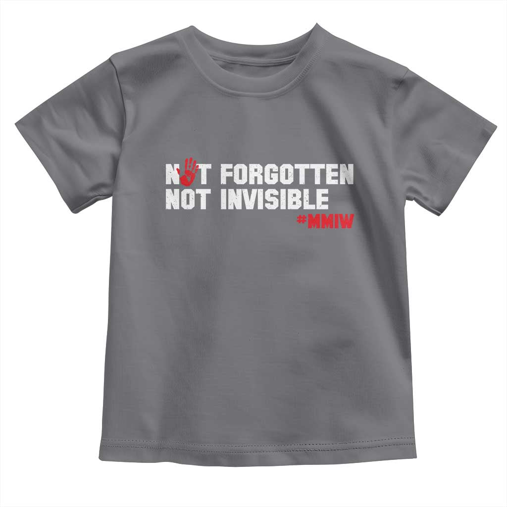 MMIW Awareness Toddler T Shirt Not Forgotten Not Invisible Indigenous Women