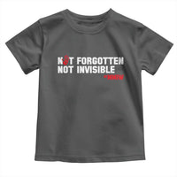 MMIW Awareness Toddler T Shirt Not Forgotten Not Invisible Indigenous Women