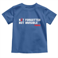 MMIW Awareness Toddler T Shirt Not Forgotten Not Invisible Indigenous Women