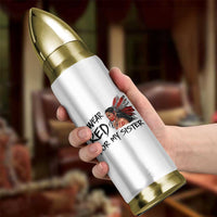 MMIW Awareness Month Indigenous Support Gift Bullet Tumbler I Wear Red For My Sister