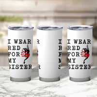MMIW Awareness Month Native American Tumbler Cup I Wear Red For My Sister