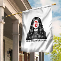 MMIW Strong Resilient Indigenous Garden Flag Stand With Native Women Support