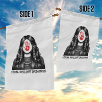 MMIW Strong Resilient Indigenous Garden Flag Stand With Native Women Support