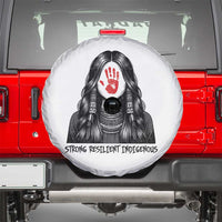 MMIW Strong Resilient Indigenous Spare Tire Cover Stand With Native Women Support