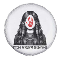 MMIW Strong Resilient Indigenous Spare Tire Cover Stand With Native Women Support