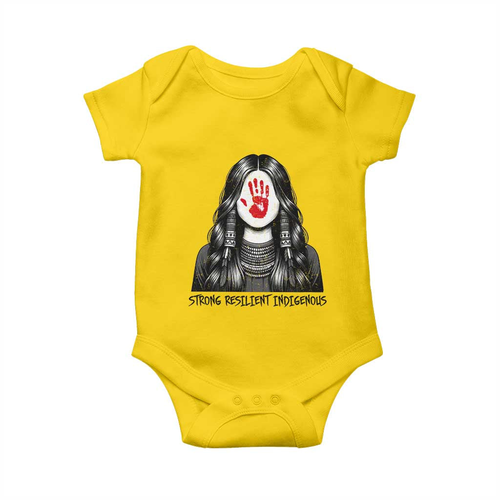 MMIW Strong Resilient Indigenous Baby Onesie Stand With Native Women Support
