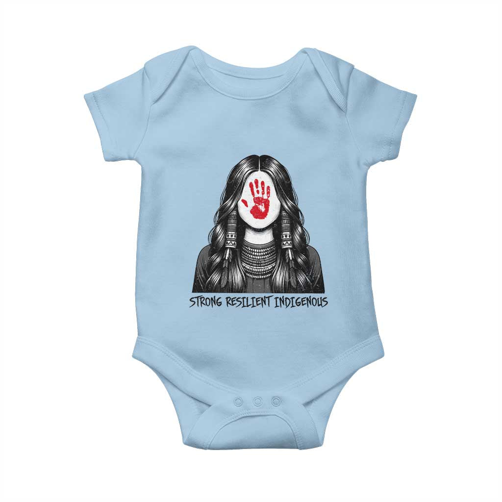 MMIW Strong Resilient Indigenous Baby Onesie Stand With Native Women Support