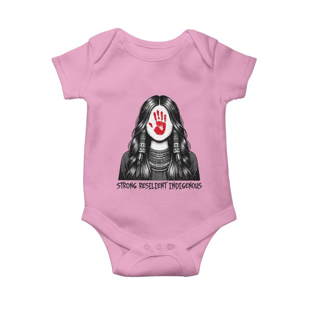 MMIW Strong Resilient Indigenous Baby Onesie Stand With Native Women Support