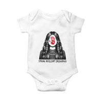 MMIW Strong Resilient Indigenous Baby Onesie Stand With Native Women Support